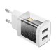 Baseus Compact charger 2x USB 10.5W white (CCXJ010202)