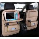 Car organizer for the seat foldable shelf mini car table beige