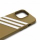Adidas OR Molded Case PU for iPhone 13 Pro Max - Beige and Gold