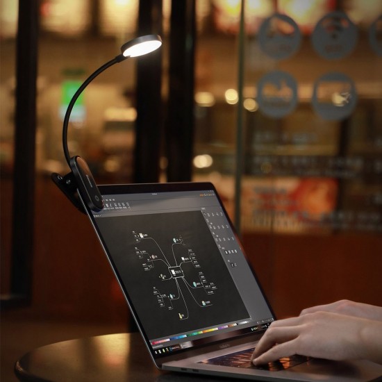 Baseus mini lamp LED lamp with clip gray (DGRAD-0G)