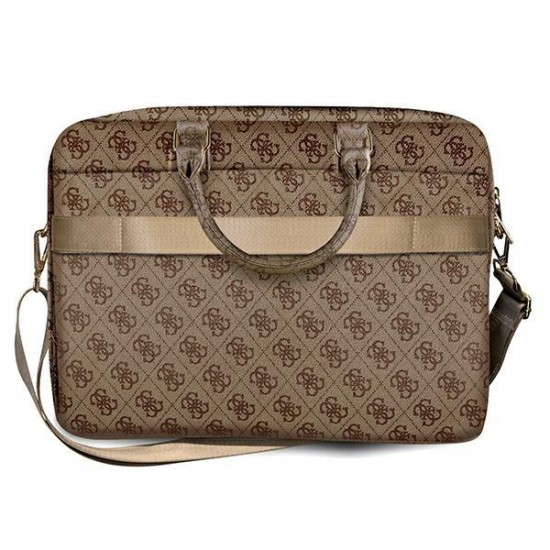 Guess 4G Big Logo bag for a 16'' laptop - brown