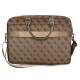 Guess 4G Big Logo bag for a 16'' laptop - brown