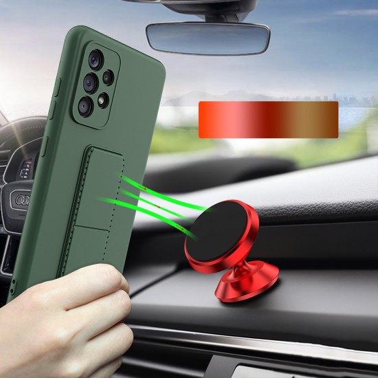 Wozinsky Kickstand Case silicone case with stand Xiaomi Redmi Note 11 Pro red