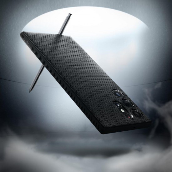 Spigen Liquid Air Case for Samsung Galaxy S22 Ultra - Matte Black
