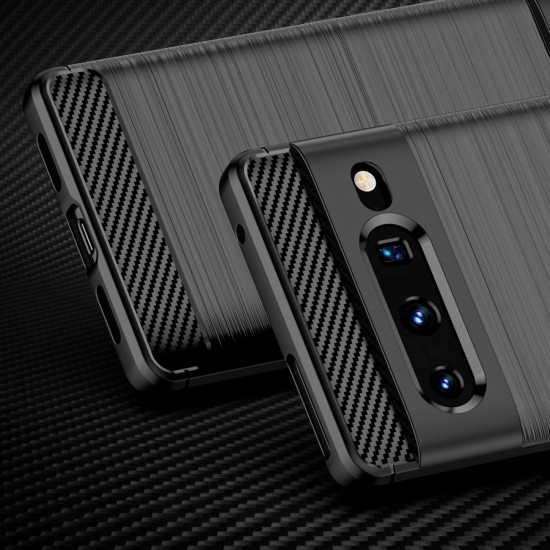 Carbon Case Flexible cover for Google Pixel 7 Pro black