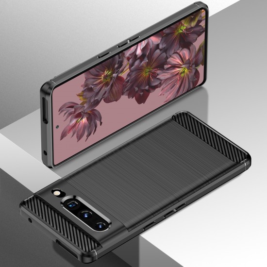 Carbon Case Flexible cover for Google Pixel 7 Pro black