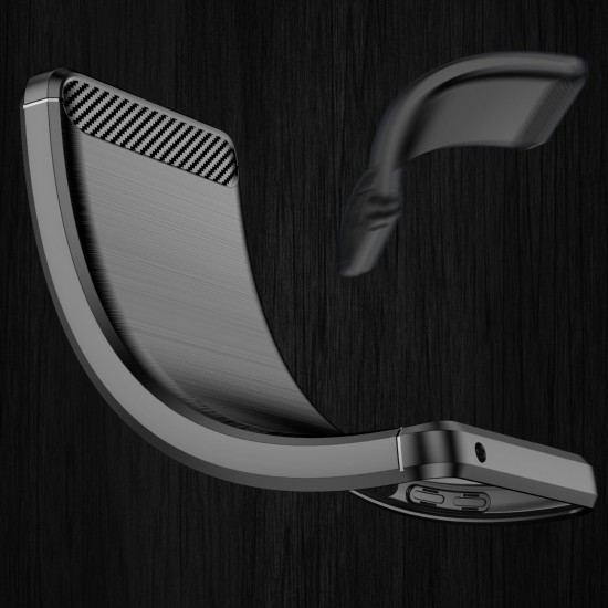 Carbon Case Flexible Cover Realme 9 Pro black