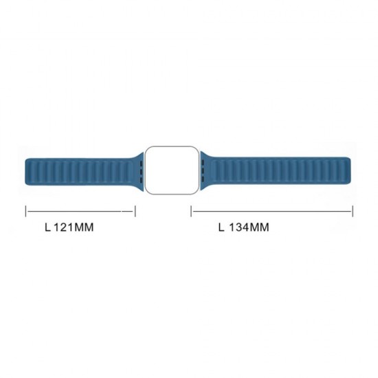 Magnetic Strap Magnetic Strap Bracelet for Apple Watch 45mm - Red