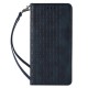 Magnet Strap Case Case for Samsung Galaxy S22 + (S22 Plus) Pouch Wallet + Mini Lanyard Pendant Blue