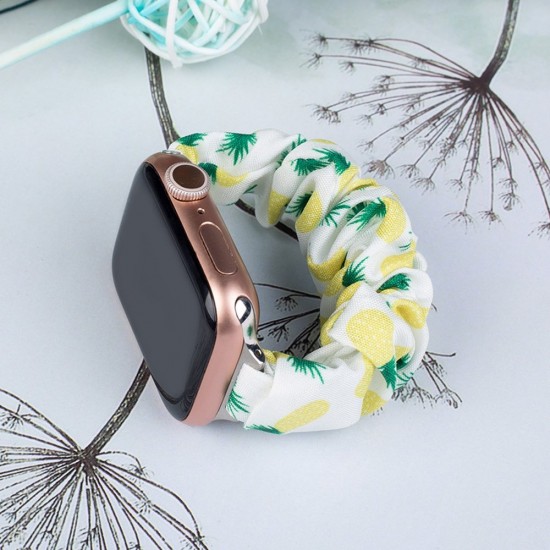 Fabric band for Apple Watch 38 / 40 / 41 mm strap bracelet rubber band - pineapple