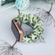 Fabric band for Apple Watch 42 / 44 / 45 mm strap bracelet rubber band - avocado