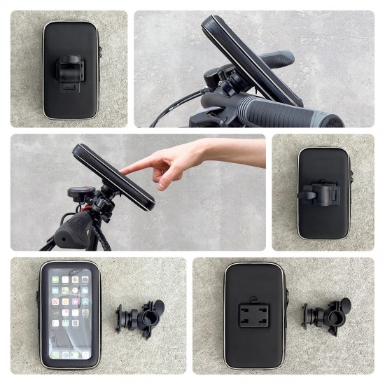 Wozinsky phone holder for bike, motorcycle, scooter black (WBHBK7)