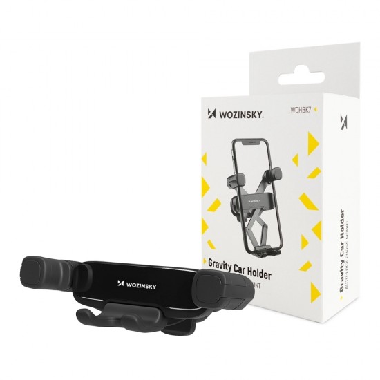 Wozinsky Gravity Car Phone Holder Black (WCHBK7)