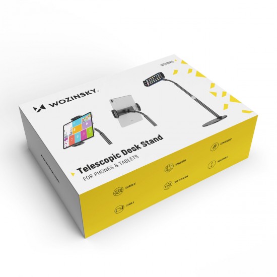 Wozinsky Tablet and Phone Desk Stand Black (WTHBK4)