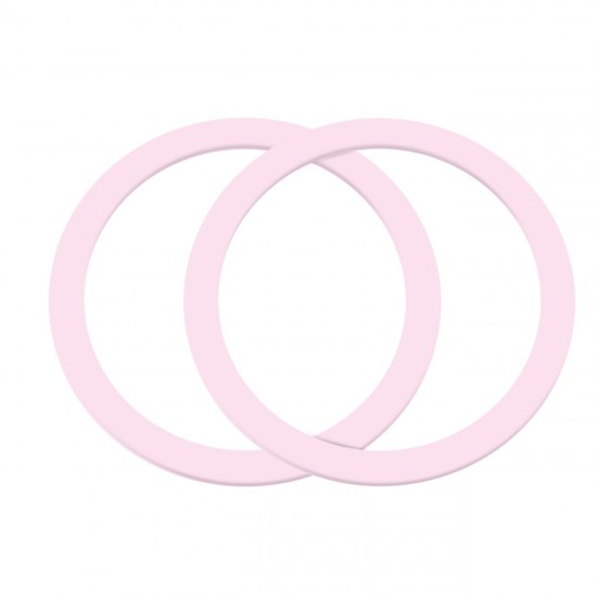 Joyroom set of metal magnetic rings for smartphone 2 pcs. pink (JR-Mag-M3)