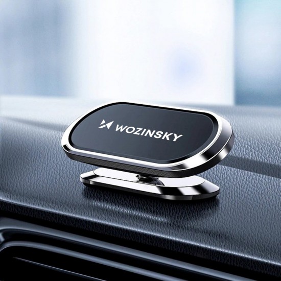 Wozinsky Self-Adhesive Magnetic Car Mount 360 for Dashboard Silver (WMH-06)