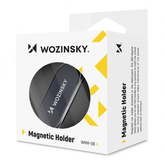 Wozinsky Self-Adhesive Magnetic Car Mount 360 for Dashboard Silver (WMH-06)
