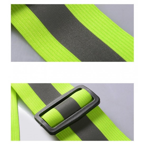 Adjustable reflective harness for running bike - black