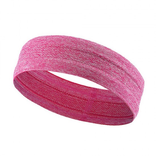 Elastic fabric headband for running fitness orange