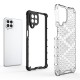 Honeycomb case armored cover with a gel frame for Samsung Galaxy M53 5G transparent