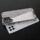 Honeycomb case armored cover with a gel frame for Samsung Galaxy M53 5G transparent