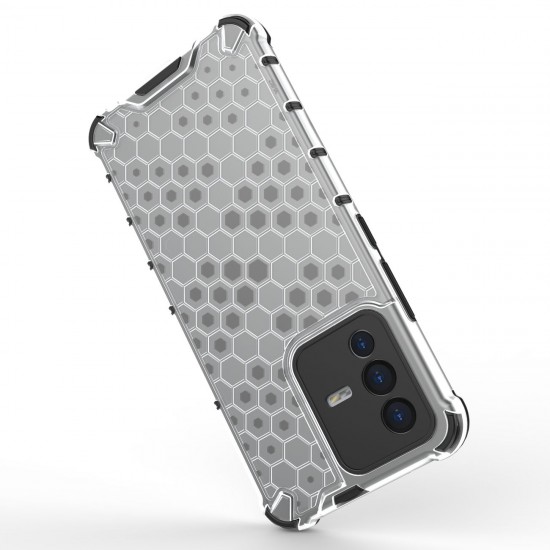 Honeycomb case armored cover with a gel frame Vivo V23 5G black