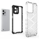 Honeycomb case armored cover with a gel frame Realme C31 transparent