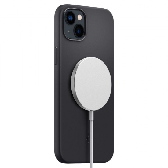 Spigen Silicone Fit Mag Case with MagSafe for iPhone 14 Plus - Black