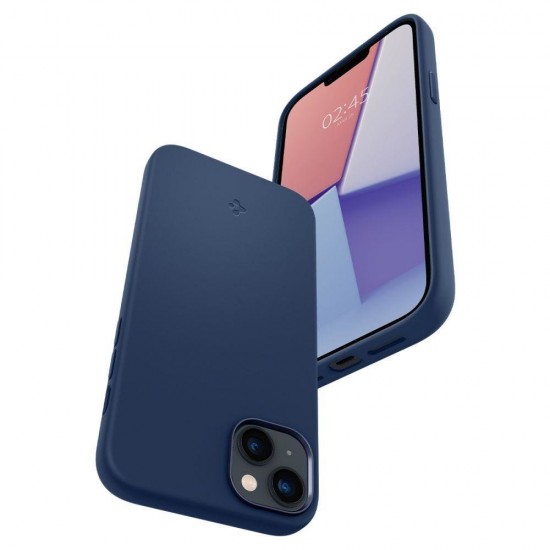 Spigen Silicone Fit Mag Case with MagSafe for iPhone 14 Plus - Blue