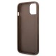 Guess 4G Big Metal Logo Case for iPhone 14 - Brown