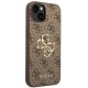Guess 4G Big Metal Logo Case for iPhone 14 - Brown