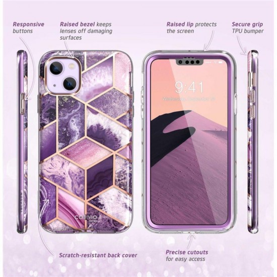 Supcase Cosmo iPhone 14 Plus Case - Pink Marble