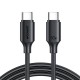 Joyroom Long-Lasting Series A9 USB-C / USB-C PD QC cable 60W 3A 1m - black