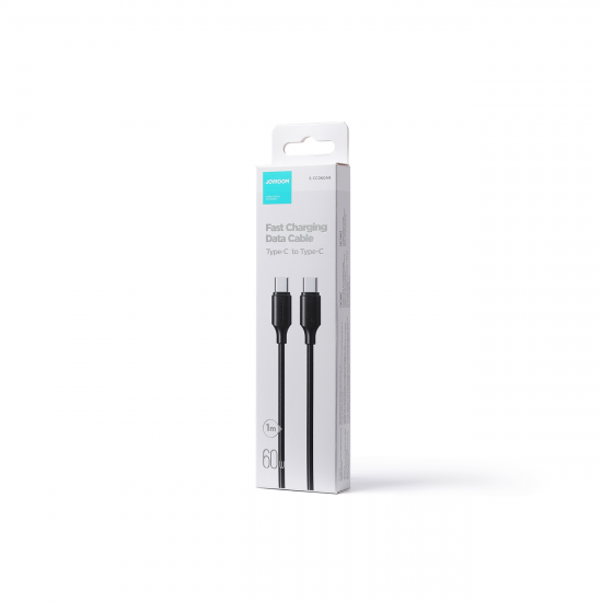 Joyroom Long-Lasting Series A9 USB-C / USB-C PD QC cable 60W 3A 1m - black