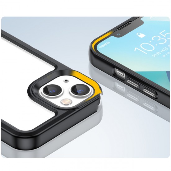 Outer Space Case iPhone 14 Plus hard cover with a gel frame black