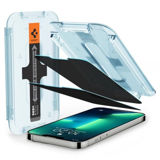 Spigen Glas.tR EZ Fit Privacy Tempered Glass for iPhone 13 Pro Max - 2 pcs.