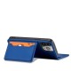 Magnet Card Case case for iPhone 14 Pro Max flip cover wallet stand blue