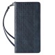 Magnet Strap Case Case for iPhone 14 Plus Flip Wallet Mini Lanyard Stand Blue