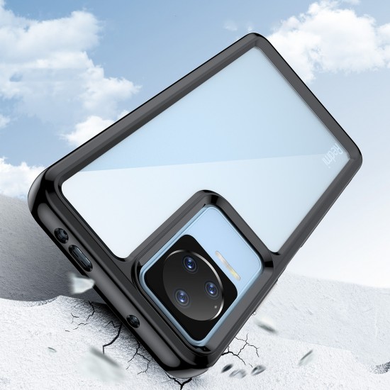 Outer Space Case for Xiaomi Poco F4 5G cover with a flexible frame blue