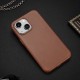 Dux Ducis Naples iPhone 14 Plus Magnetic Leather Case MagSafe Brown