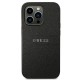 Guess Saffiano Strap Case for iPhone 14 Pro - Black