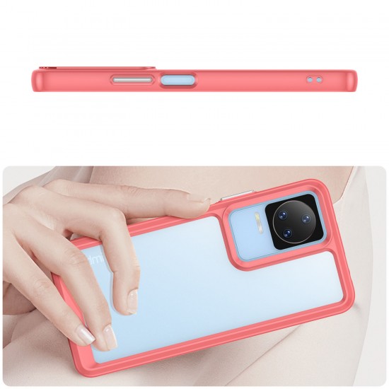 Outer Space Case Xiaomi Poco F4 5G cover with a flexible frame red
