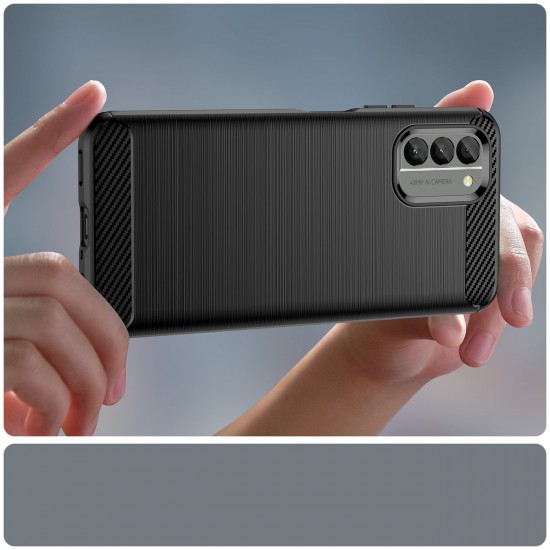 Carbon Case cover for Nokia G400 flexible silicone carbon cover black