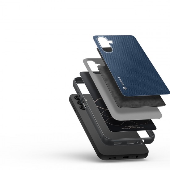 Dux Ducis Fino case Samsung Galaxy A14 5G cover with silicone frame blue