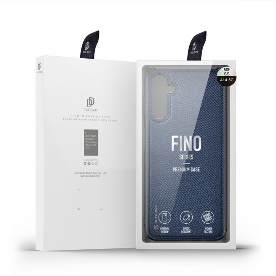 Dux Ducis Fino case Samsung Galaxy A14 5G cover with silicone frame blue