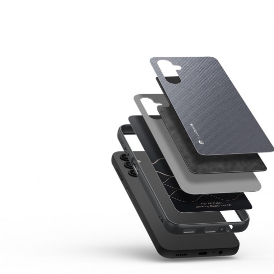 Dux Ducis Fino case for Samsung Galaxy A14 5G cover with silicone frame gray