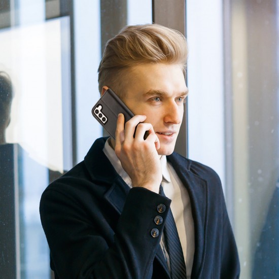 Dux Ducis Hivo case Samsung Galaxy S23+ flip case wallet stand RFID blocker black