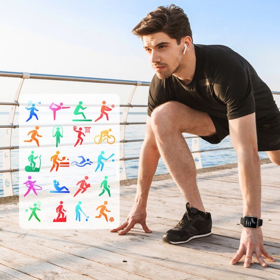 Joyroom Fit-Life JR-FT3 Pro smartwatch with call answering function / Bluetooth 5.1 / IP68 protection - gray