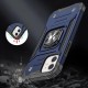 Wozinsky Ring Armor case for iPhone 14 Plus armored cover magnetic holder ring blue