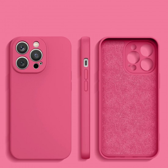 Silicone case iPhone 14 Plus silicone case fuchsia